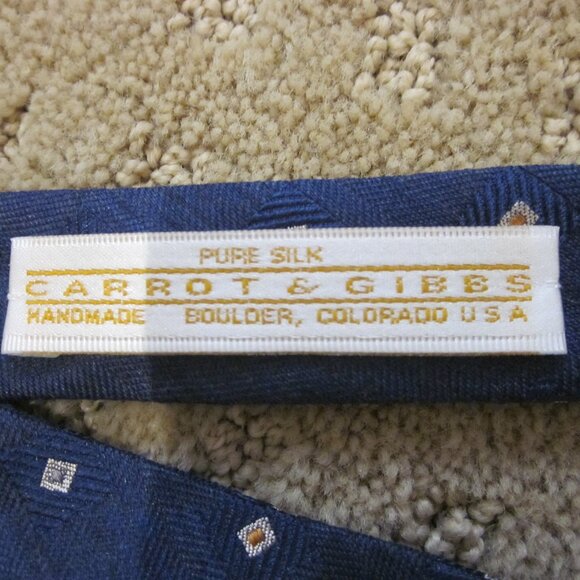 Men's Silk Carrot & Gibbs Bow Tie - Picture 3 of 4